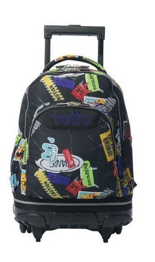 MOTXILLA DE RODES TOTTO RUE REMOV TIZA STICKY NEGRA | 7704758341387 | TOTMA03ECO014-25160-8C5 | Llibreria La Gralla | Librería online de Granollers