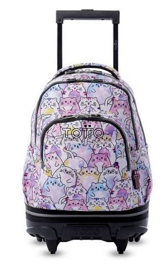 MOTXILLA DE RODES TOTTO MORRAL RUE REMOV TIZA GLITTER PAWS GATS ROSA/LILA | 7704682091198 | TOTMA03ECO014-25210-1/2 | Llibreria La Gralla | Librería online de Granollers