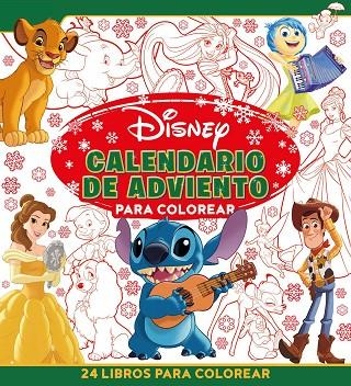 DISNEY. CALENDARIO DE ADVIENTO PARA COLOREAR | 9788410029729 | VVAA | Llibreria La Gralla | Librería online de Granollers