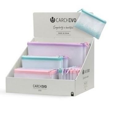 ESTOIG ZIPPER CARCHIVO A4 COLORS PASTEL | 8422951068847 | 45021099 | Llibreria La Gralla | Llibreria online de Granollers