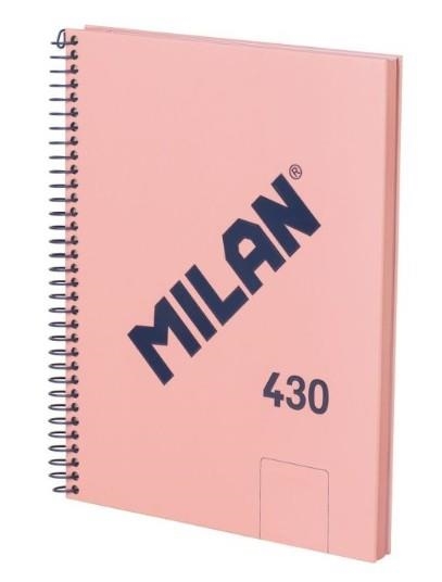 LLIBRETA A5 MILAN 430 LLISA 80 F 95GR ROSA | 8411574110330 | 57151E80P | Llibreria La Gralla | Librería online de Granollers