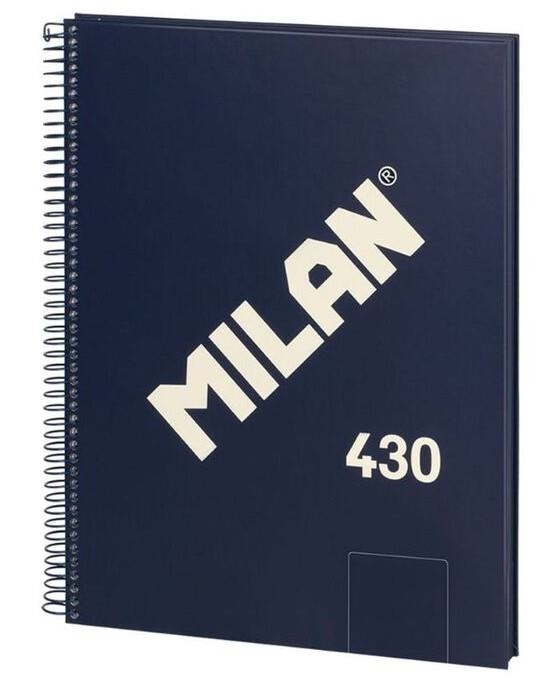 LLIBRETA MILAN 430 LLISA A4 80 F 95 GR BLAU | 8411574110248 | 57141E80B | Llibreria La Gralla | Librería online de Granollers