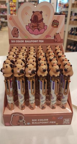 BOLIGRAF NOGUERA&VINTRO CAPYBARA 6 COLORS | 6955689026954 | NOGBO6916 | Llibreria La Gralla | Librería online de Granollers