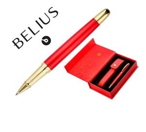 JOC BOLIGRAF PORTATOT BELIUS PASSION DOR ALUMINI TEXTURA RASPALLADA VERMELL DAURAT | 8423473065833 | BEL168820 | Llibreria La Gralla | Llibreria online de Granollers