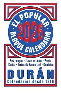 BLOC CALENDARIO DURAN | 9788412745573 | AA.VV. | Llibreria La Gralla | Llibreria online de Granollers