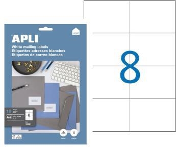 ETIQUETES CORREU IMPRIMIBLES APLI 105X74MM | 8410782129219 | 12921 | Llibreria La Gralla | Librería online de Granollers