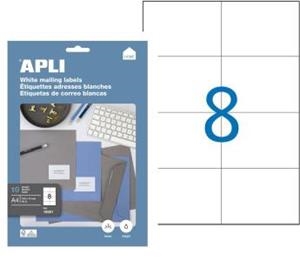 ETIQUETES CORREU IMPRIMIBLES APLI 105X74MM | 8410782129219 | 12921 | Llibreria La Gralla | Librería online de Granollers