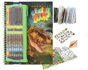 QUADERN PER COLOREJAR AMB ESTOIG DE COLORS TOP MODEL DINO WORLD | 4010070665791 | 0012746 | Llibreria La Gralla | Librería online de Granollers
