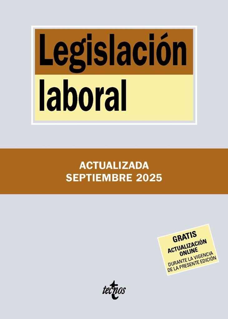 LEGISLACIÓN LABORAL | 9788430992973 | , EDITORIAL TECNOS | Llibreria La Gralla | Llibreria online de Granollers