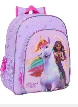 MOTXILLA SAFTA UNICORN ACADEMY ROSA ADAPTABLE CARRO | 8412688607020 | 612520640 | Llibreria La Gralla | Librería online de Granollers