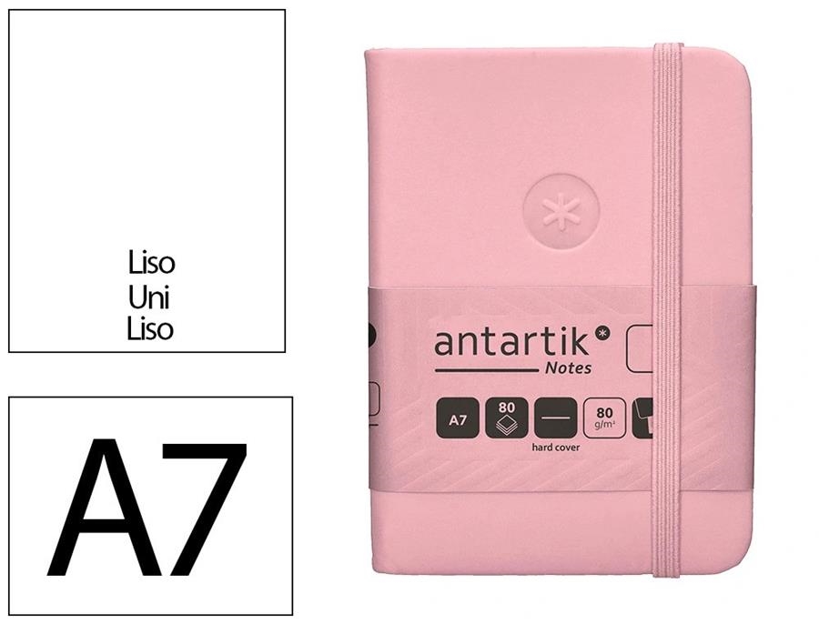 LLIBRETA A7 ANTARTIK LLIS 100F TD ROSA | 8423473079403 | 170063 | Llibreria La Gralla | Librería online de Granollers