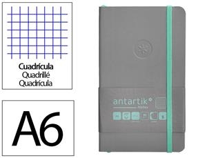 LLIBRETA A6 ANTARTIK QUADRES 100F TT GRIS TURQUESA | 8423473080607 | 170181 | Llibreria La Gralla | Librería online de Granollers
