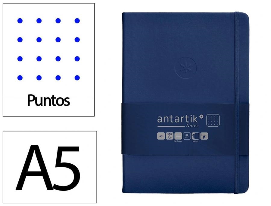 LLIBRETA A5 ANTARTIK PUNTS 100 F TD BLAU | 8423473078611 | 169985 | Llibreria La Gralla | Librería online de Granollers