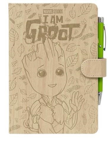 LLIBRETA DE VIATGE AMB BOLIGRAF PROJECTOR A5 GRUPO ERIK MARVEL GROOT | 8435497268206 | CBA5008 | Llibreria La Gralla | Librería online de Granollers