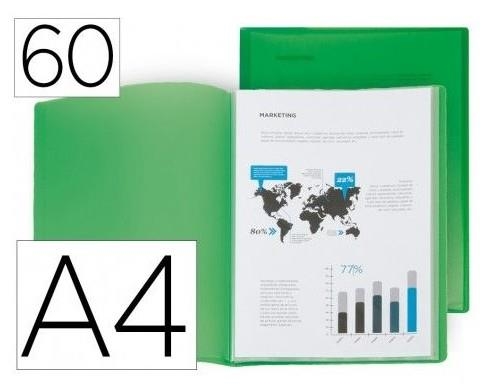 CARPETA 60 FUNDES TRANSPARENTS LIDERPAPEL A4 VERDA | 8423473110373 | 11037 | Llibreria La Gralla | Librería online de Granollers