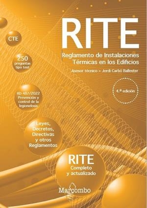 REGLAMENTO DE INSTALACIONES TÉRMICAS EN LOS EDIFICIOS -  4.ª EDICIÓN | 9788426738769 | CARBÓ BALLESTER, JORDI | Llibreria La Gralla | Llibreria online de Granollers