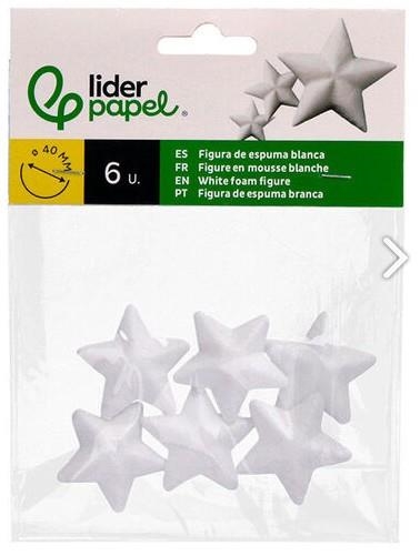 ESTRELLA POREXPAN LIDERPAPEL ESTRELLA 4CM 6 U | 8423473106864 | MX15 | Llibreria La Gralla | Llibreria online de Granollers