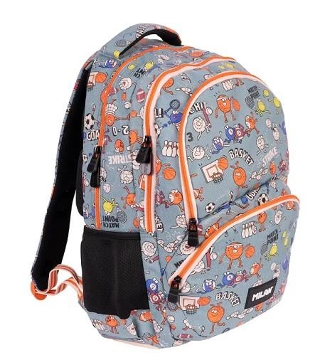 MOTXILLA MILAN 4 CREMALLERES 24 L ESPORTS | 8411574115472 | 624604SPT | Llibreria La Gralla | Llibreria online de Granollers