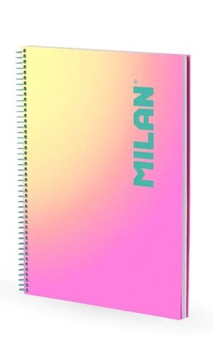 LLIBRETA A4 MILAN SUNSET ROSA QUADRICULA 5X5 90 F 95 GR | 8411574115069 | 57143E90SNP | Llibreria La Gralla | Librería online de Granollers