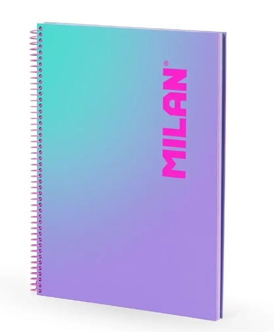 LLIBRETA A4 MILAN SUNSET LILA QUADRICULA 5X5 90 F 95 GR | 8411574115120 | 57143E90SNPR | Llibreria La Gralla | Librería online de Granollers