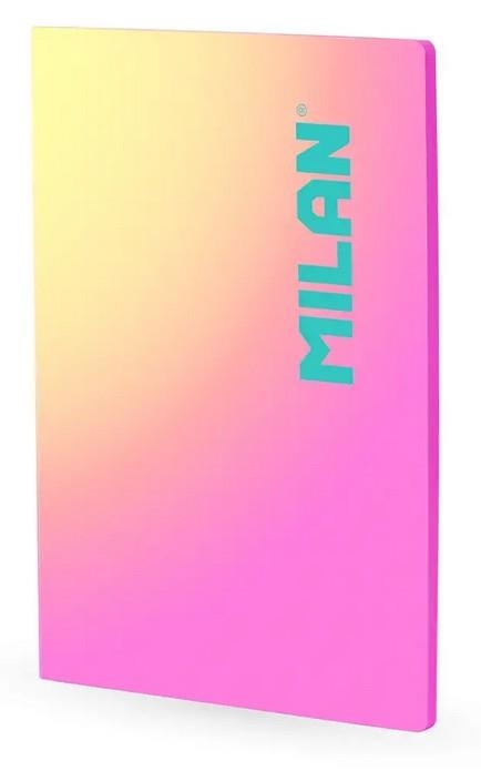 LLIBRETA A4 MILAN SUNSET ROSA RATLLES 48 F 95 GR | 8411574115199 | 57242L48SNP | Llibreria La Gralla | Llibreria online de Granollers