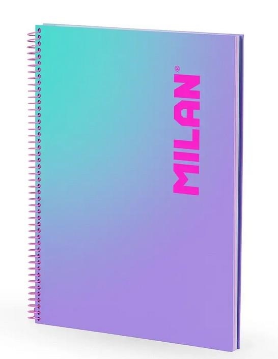 LLIBRETA A4 MILAN SUNSET LILA RATLLES 90 F 95 GR | 8411574115137 | 57142E90SNPR | Llibreria La Gralla | Librería online de Granollers