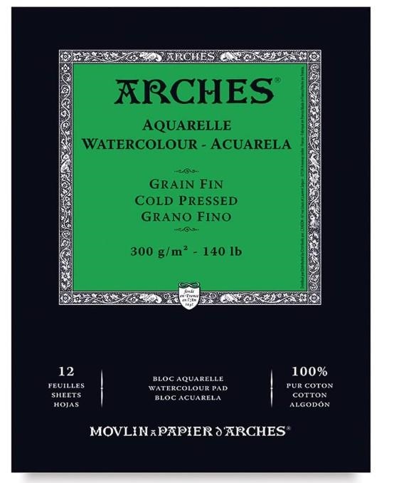 BLOC AQUAREL.LA ARCHES 14,8 X 21 CM 300 GR GRA FI | 3700417134783 | A1795090 | Llibreria La Gralla | Llibreria online de Granollers