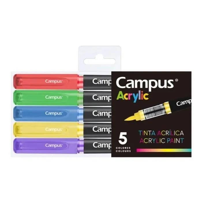RETOLADOR ACRÍLIC CAMPUS 5 UNITATS COLORS | 8426307342698 | 081770 | Llibreria La Gralla | Librería online de Granollers