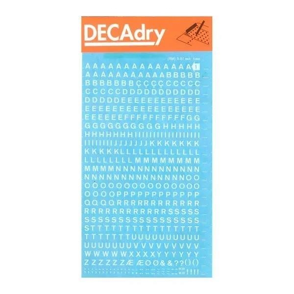 LLETRES TRANSFERIBLES APLI DECADRY 4MM BLANQUES | 5413493994087 | DDB1F | Llibreria La Gralla | Librería online de Granollers
