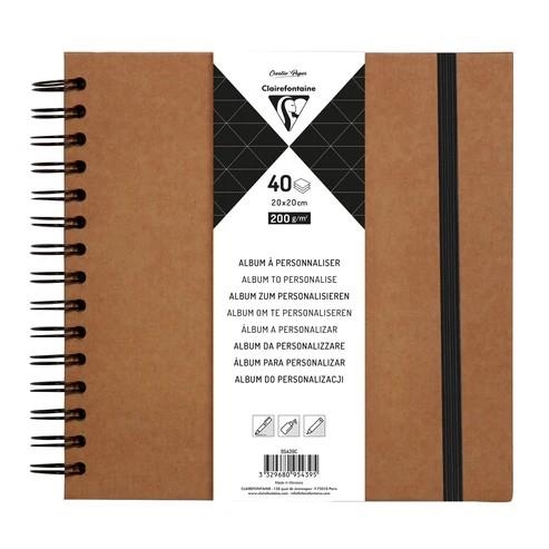 ALBUM TAPA DURA KRAFT 20X20 CM 40 F 185G | 3329680954395 | 95439C | Llibreria La Gralla | Llibreria online de Granollers