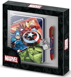 SET DIARI A5 + BOLIGRAF 6 COLORS KARACTERMANIA AVENGERS | 8445118093575 | SE9357 | Llibreria La Gralla | Librería online de Granollers