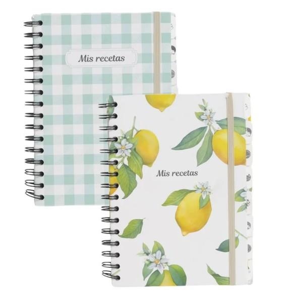 LLIBRE DE RECEPTES A5 DCASA ESPIRAL LLIMONES 16X21.5 CM | 8435683296334 | LI1246 | Llibreria La Gralla | Llibreria online de Granollers