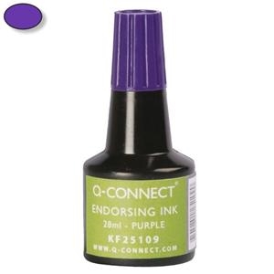 TINTA TAMPÓ 28ML VIOLETA Q-CONNECT | 5705831251090 | Llibreria La Gralla | Llibreria online de Granollers