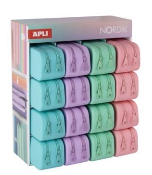 PORTATOT APLI SILICONA DOS CREMALLERES NORDIK COLORS | 8410782206187 | 20617 | Llibreria La Gralla | Llibreria online de Granollers