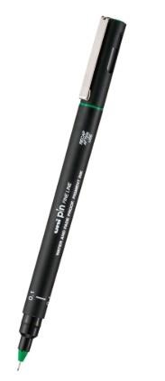 RETOLADOR CALIBRAT UNIBALL 0.1 PIN01-200 VERD | 4902778348567 | PIN01-200GREEN | Llibreria La Gralla | Librería online de Granollers