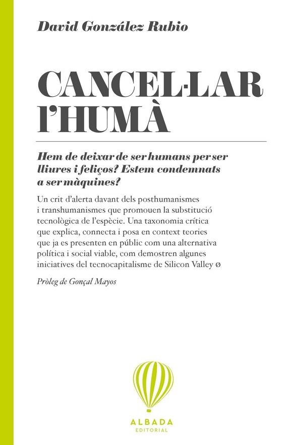 CANCEL·LAR L'HUMÀ | 9791399084238 | GONZÁLEZ RUBIO, DAVID | Llibreria La Gralla | Llibreria online de Granollers