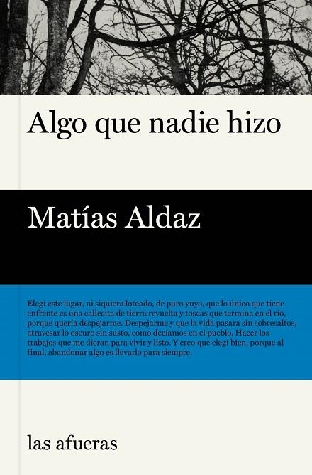 ALGO QUE NADIE HIZO | 9791399131116 | ALDAZ, MATÍAS | Llibreria La Gralla | Llibreria online de Granollers