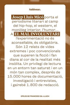 MAL INVOLUNTARI, EL | 9788419571724 | MICÓ, JOSEP LLUÍS | Llibreria La Gralla | Llibreria online de Granollers