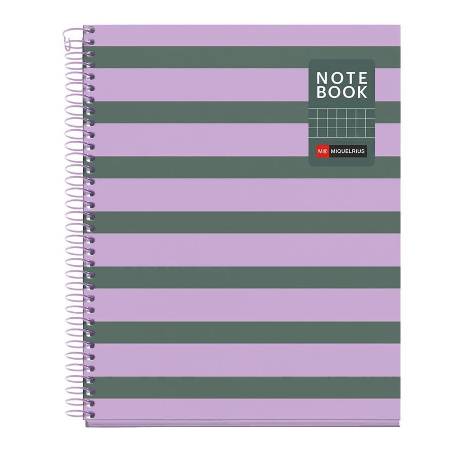 LLIBRETA A5 MIQUELRIUS QUADRES NOTEBOOK LILA VERD | 8422593045343 | MR4534 | Llibreria La Gralla | Llibreria online de Granollers