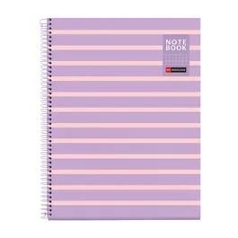 LLIBRETA A4 MIQUELRIUS QUADRES NOTEBOOK LILA ROSA | 8422593045145 | MR4514 | Llibreria La Gralla | Llibreria online de Granollers