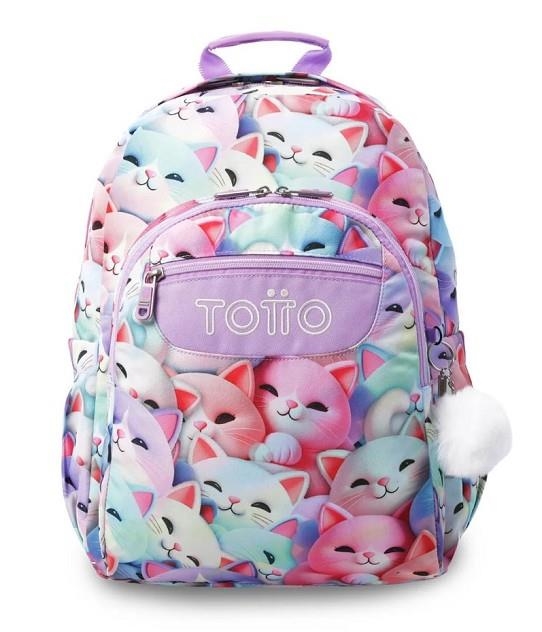 MOTXILLA TOTTO MORRAL ACUARELES GATS | 7704682206929 | MA04ECO021-252DN-0S6 | Llibreria La Gralla | Llibreria online de Granollers
