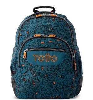 MOTXILLA TOTTO MORRAL RAYOL BLAU/TARONJA MONSTRES | 7704682068206 | MA04ECO002-2526N-5L4 | Llibreria La Gralla | Llibreria online de Granollers