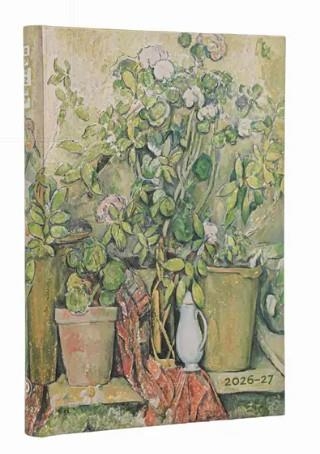 AGENDA 18 MESOS 2026-2027 PAPERBLANKS MIDI TD MACETAS DE TERRACOTA Y FLORES DE CEZANNE | 9780349722702 | PB DS2270-2 | Llibreria La Gralla | Librería online de Granollers
