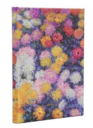 AGENDA 18 MESOS 2026-2027 PAPERBLANKS MIDI TD CRISANTEMOS DE MONET | 9780349722726 | PB DS2272-6 | Llibreria La Gralla | Librería online de Granollers