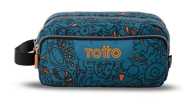 PORTATOT TOTTO AGAPEC BLAU/TARONJA 3 CREMALLERES | 7704682064079 | AC52ECO009-2526Z-5L4 | Llibreria La Gralla | Librería online de Granollers