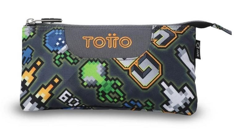 PORTATOT TOTTO TABLERO GAME GRIS 1 CREMALLERA 3 COMPARTIMENTS | 7704682204963 | AC52ECO012-2616Z-4GS | Llibreria La Gralla | Librería online de Granollers
