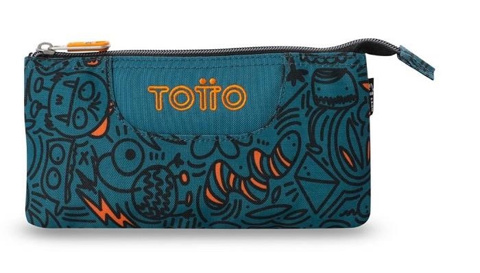 PORTATOT TOTTO TABLERO BLAU/TARONJA 1 CREMALLERA 3 COMPARTIMENTS | 7704682064260 | AC52ECO012-2526Z-5L4 | Llibreria La Gralla | Librería online de Granollers