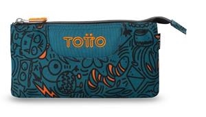 PORTATOT TOTTO TABLERO BLAU/TARONJA 1 CREMALLERA 3 COMPARTIMENTS | 7704682064260 | AC52ECO012-2526Z-5L4 | Llibreria La Gralla | Librería online de Granollers
