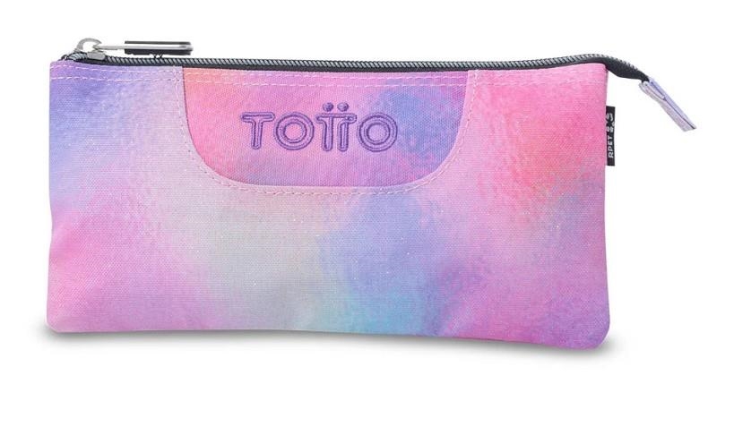 PORTATOT TOTTO TABLERO GLITTER ROSA/LILA PURPURINA 1 CREMALLERA 3 COMPARTIMENTS | 7704682064123 | AC52ECO012-2521Z-0IN | Llibreria La Gralla | Llibreria online de Granollers