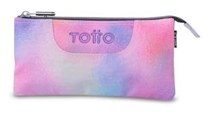 PORTATOT TOTTO TABLERO GLITTER ROSA/LILA PURPURINA 1 CREMALLERA 3 COMPARTIMENTS | 7704682064123 | AC52ECO012-2521Z-0IN | Llibreria La Gralla | Librería online de Granollers